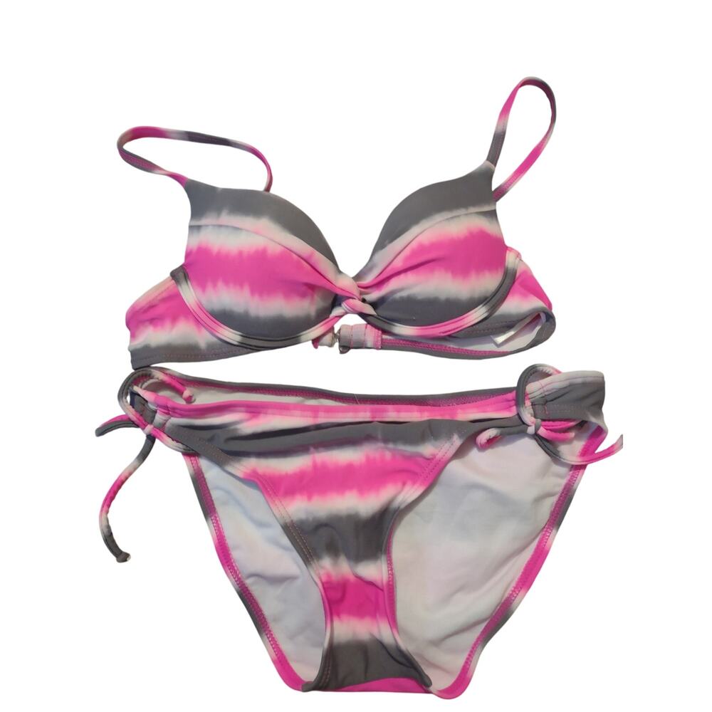Malibu Dream Girl Pink‎ Tie Dye Bikini Small Pool Vacation Beach Swim Travel